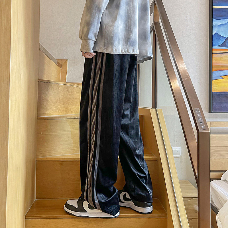 主推款金丝绒休闲裤男直筒裤，短裤D,男装休闲裤,星座810(原QT5070)