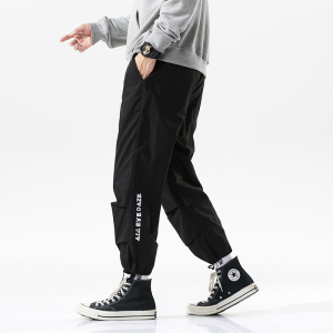 2021春季新款宽松裤休闲9分男哈伦裤M-5XL K47-P45 控68图片