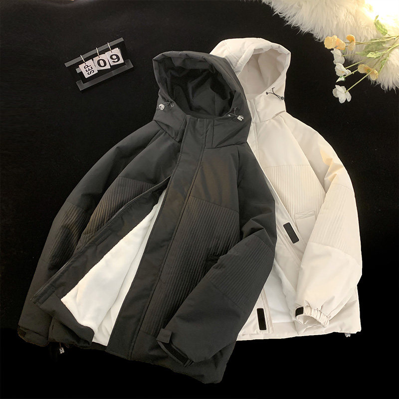 2024冬季加厚连帽棉衣魔术帖设计大码冬装外套MY2389-P130控168,男装棉衣,星座810(原QT5070)