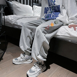 2021港风秋季简约休闲卫裤男潮流束脚裤，男装休闲裤，星座810(原QT5070)