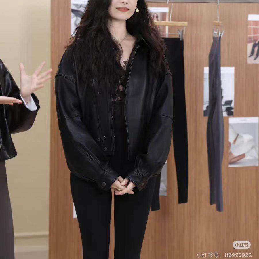 倪妮同款黑色pu皮衣外套新款美式复古超火美拉德高级感机车夹克女,女装/女士精品,短外套,淘宝优惠券,粉丝福利购,淘宝优惠卷