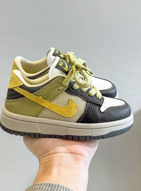 2026新款春秋季儿童鞋子AJ童鞋黄色运动鞋男童女童休闲跑步鞋潮牌