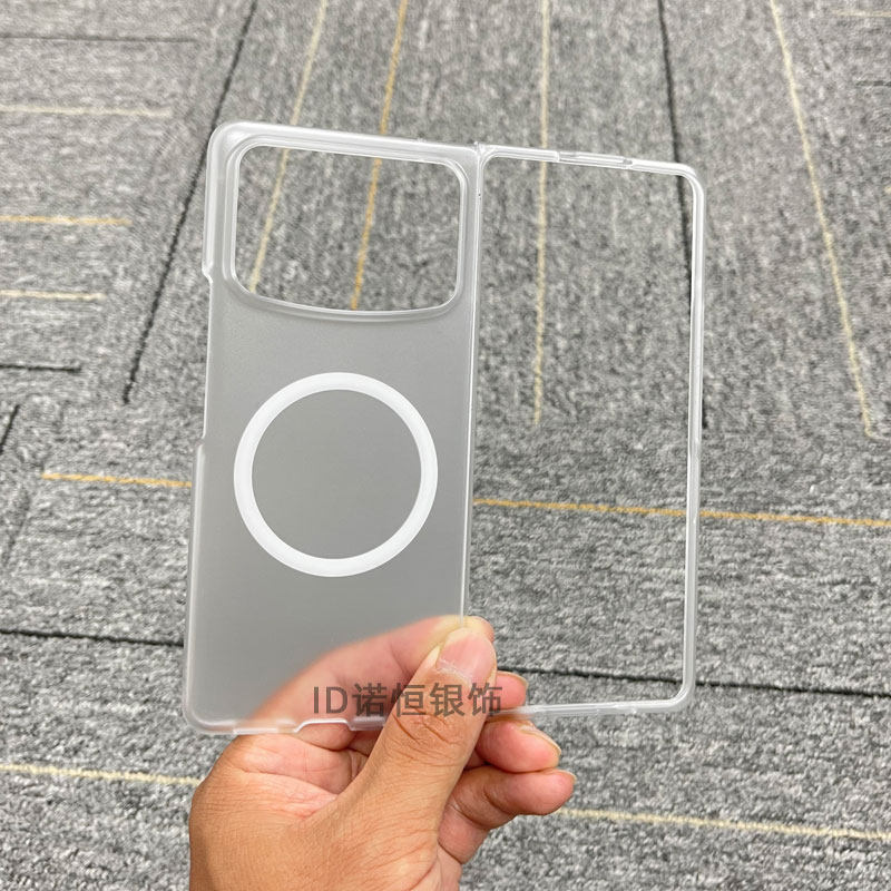 适用于小米mixfold4磁吸半透磨砂手机壳新款MIX FOLD3内置折叠屏全包保护套FOLD4超薄防摔男女车载磁吸充外壳