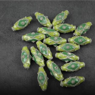 八十年代出口创汇产品景泰蓝花丝镶嵌珠子库存老货DIY配饰工艺品