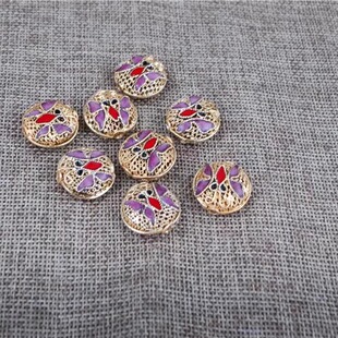 八十年代出口创汇产品景泰蓝库存老货花丝镶嵌镂空珠子工艺品配饰