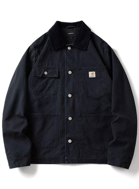 卡哈风格底特律飞行夹克男秋冬美式复古工装j01翻领帆布外套夹克