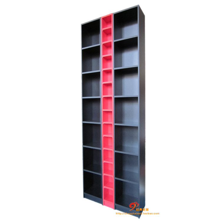 精选优品232高简约书架cd架30深书柜碟片储物柜1米宽自由组合定制