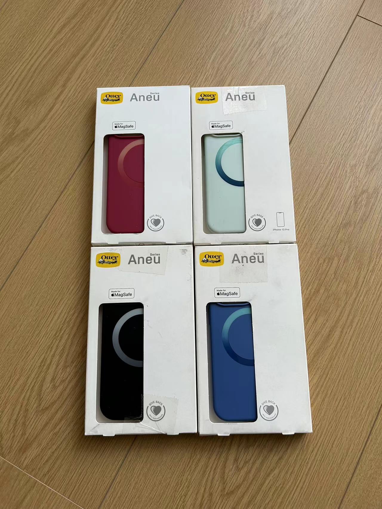 适用于苹果13/14系列手机壳联名款OtterBox Aneu磁吸MagSafe保护壳