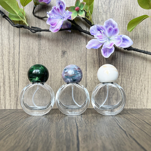 化妆品分装 便携香水瓶圆形玻璃空瓶圆球盖喷雾款 喷雾瓶 25ml B043