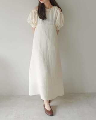 森系设计感小众露肩长款连衣裙女