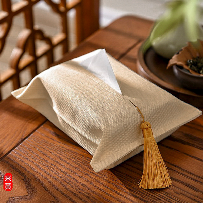 纸巾套布艺抽纸盒中式纸巾套