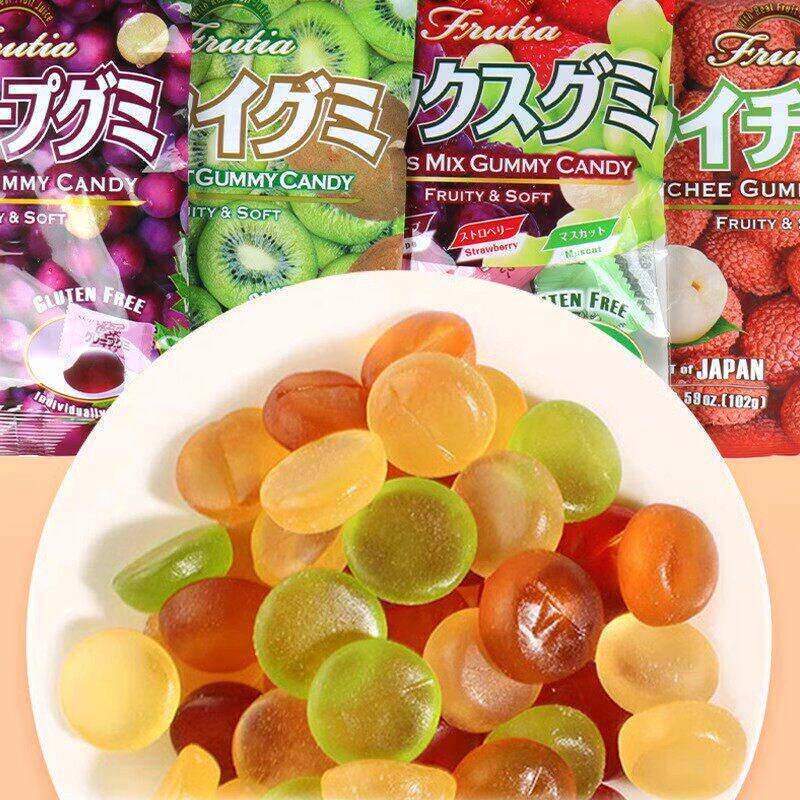 临期特卖特价日本进口春日井什锦软糖桃子味西瓜味果汁QQ糖零食