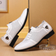休闲乐福皮鞋 夏季 白色 韩版 英伦商务正装 男鞋 子镂空透气洞洞皮凉鞋