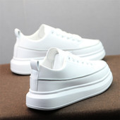 厚底内增高运动休闲松糕板鞋 网红男鞋 子男士 透气小白鞋 2021年夏季