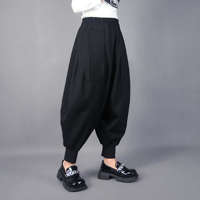 高腰欧美其他长裤阔腿立体裤