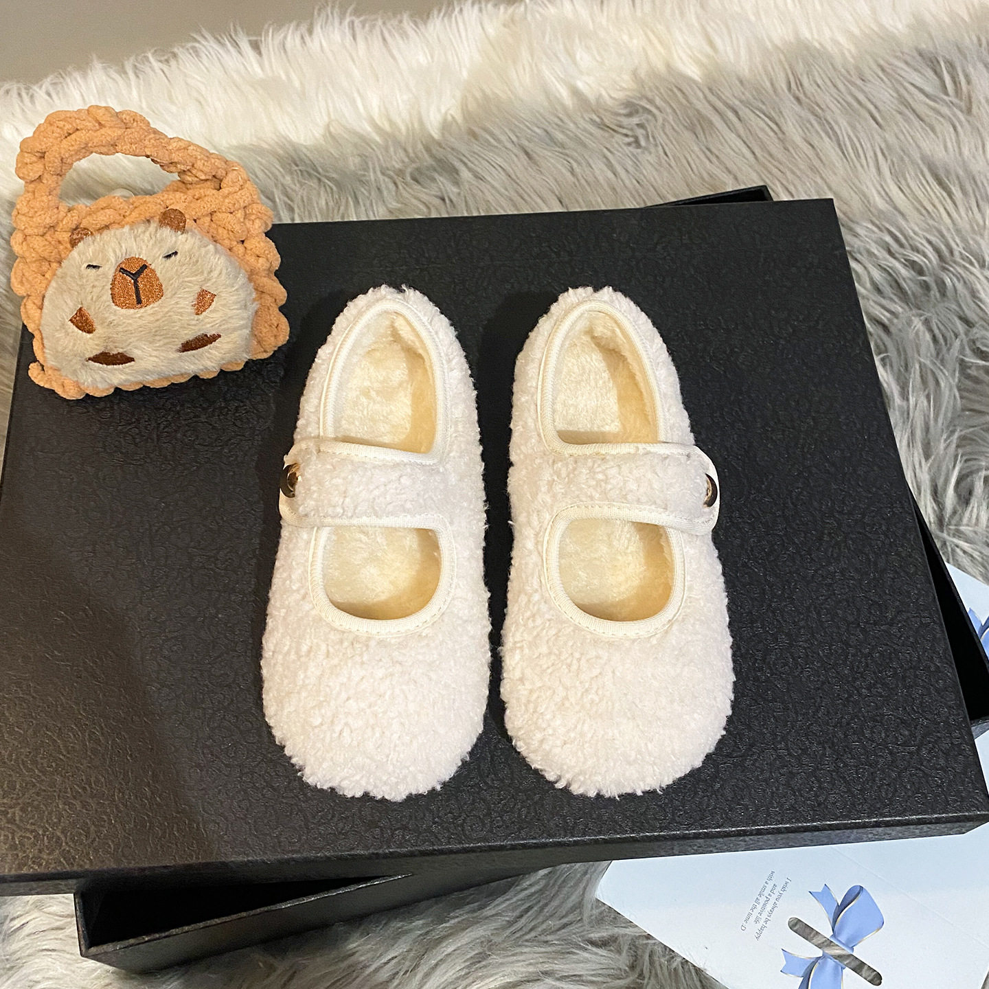 女童棉鞋2025冬季新款儿童毛毛鞋加绒二棉鞋小女孩保暖豆豆鞋外穿,童鞋/婴儿鞋/亲子鞋,棉鞋,淘宝优惠券,粉丝福利购,淘宝优惠卷