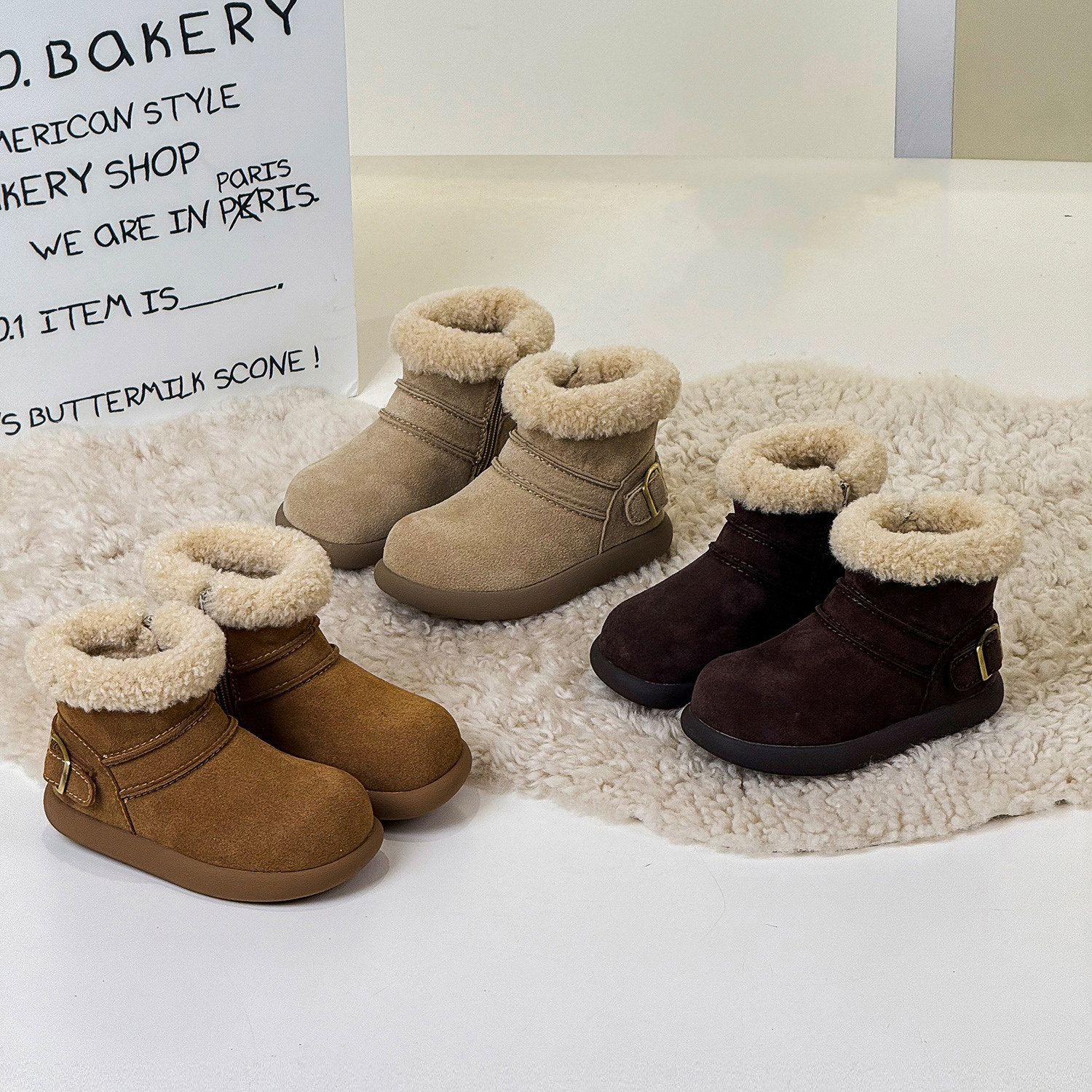 儿童雪地靴真皮2025秋冬季新款女童保暖大棉鞋男童加绒加厚棉靴子,童鞋/婴儿鞋/亲子鞋,雪地靴,淘宝优惠券,粉丝福利购,淘宝优惠卷