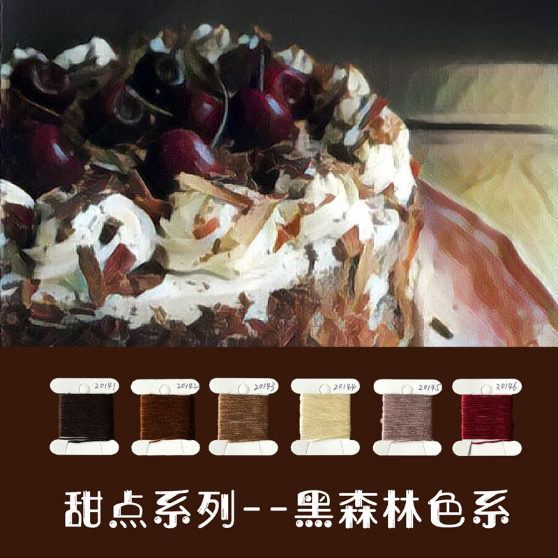 游戏甜品棉线刺绣图片