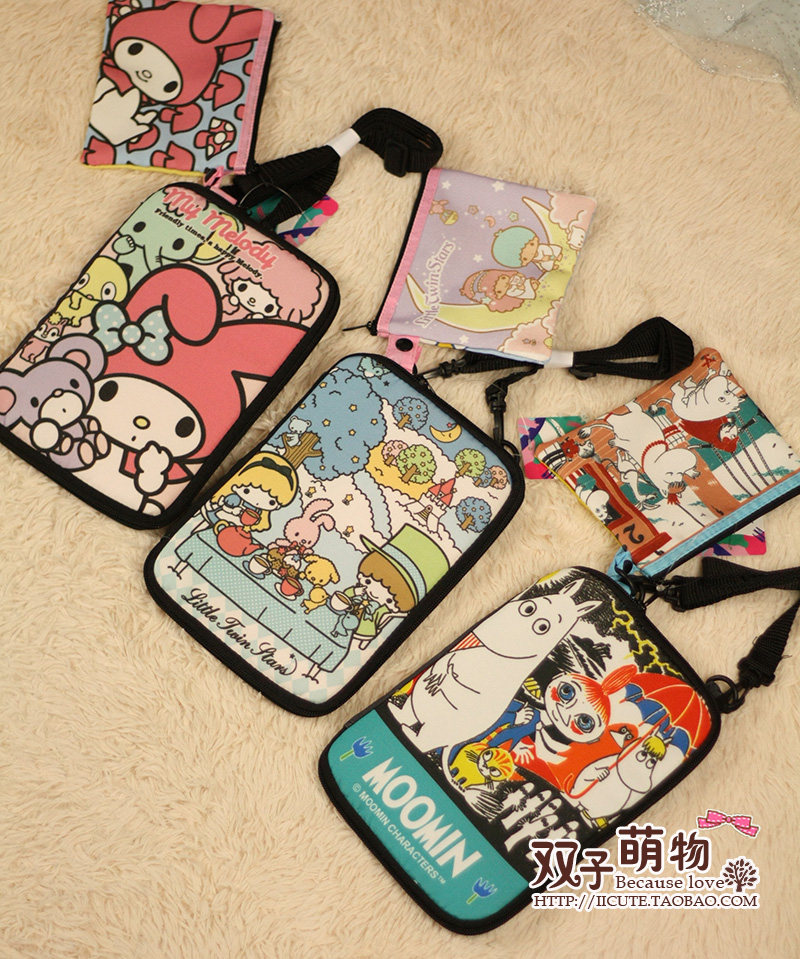 原单 姆明 Melody 小双星 母子 手帐包 旅行护照包 收纳包*可斜背图片