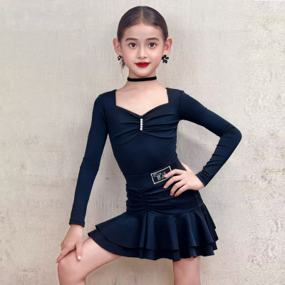 2025新款秋冬长袖拉丁舞服套装