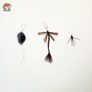 猫咪玩具逗猫棒替换头羽毛逗猫神器小飞虫蜻蜓蜘蛛嗨猫咪丰容玩具