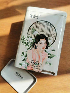百年茶庄开封王大昌茶庄自制茶叶盒铁盒礼盒包装盒子铁皮茶叶罐