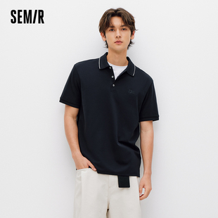 2026新款 森柔棉 男夏条纹扁机翻领针织衫 森马POLO衫 上衣 商场同款