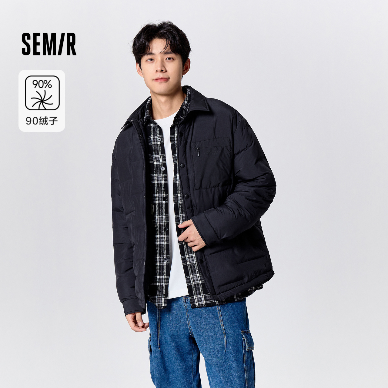 合体版型 质感压印 挺阔翻领