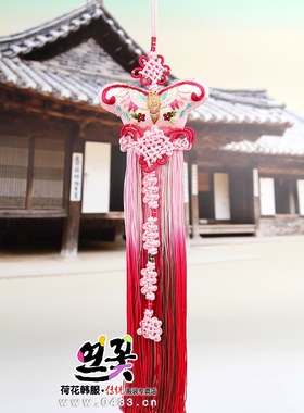 韩国原装进口韩服挂件/手绣蝴蝶叠穗挂件/新娘韩服挂件/H-P03313