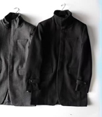 正装 英伦风衣羊毛呢外套双层加厚修身 礼服商务 毛呢大衣男士 长款