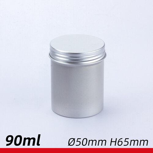 90ml卷边铝盒 50*65mm茶叶饰品化妆品美妆蛋盒膏体药粉食品铝罐