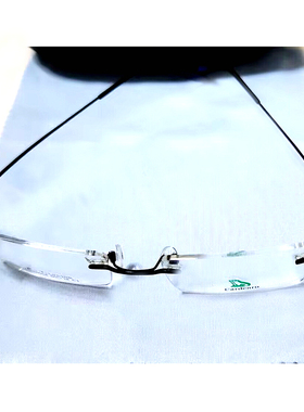 热销眼镜架 近视眼镜框无框B钛眼镜框 卡丹路眼镜 16004 黑色镜架