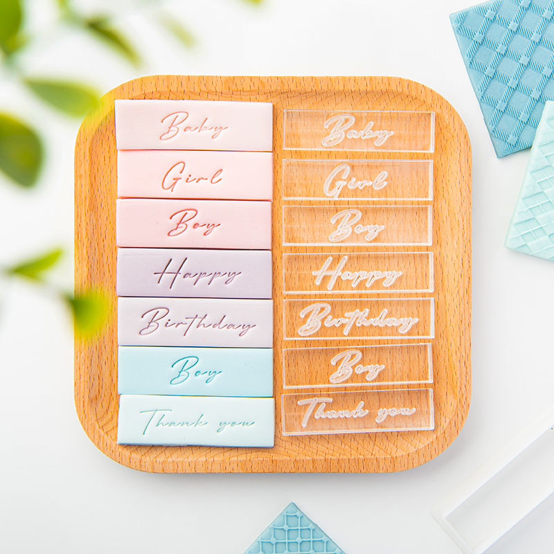 亚克力翻糖饼干英文字母烘焙工具