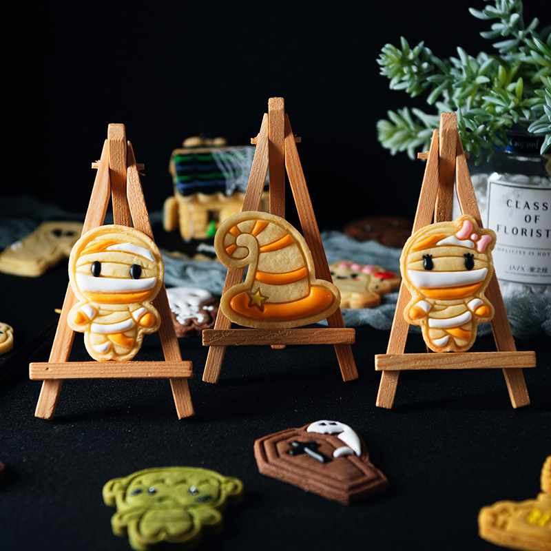 款萌萌 万圣节饼干模具卡通 糖霜DIY简易填色烘焙工具送教程