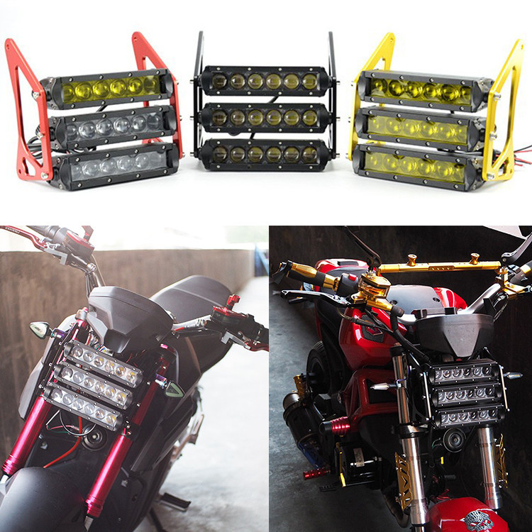 12V超亮LED排灯msx125SF M3小/大猴子小怪兽 电动摩托车外置大灯