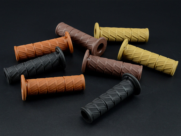 오토바이 수정 레트로 핸들 바 고무 핸들 바 커버 XINYUAN 400 SR400 그립 핸들 바 CG125 핸들 바 고무