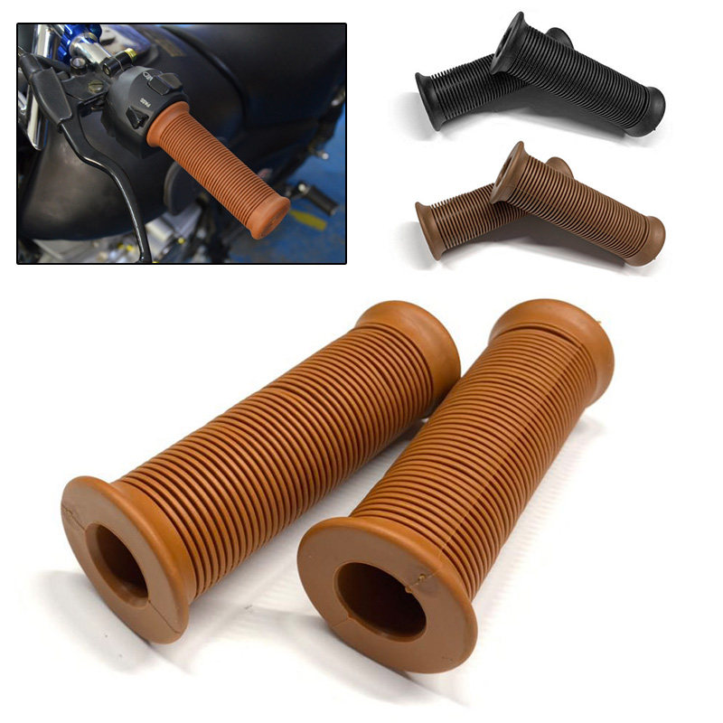 레트로 125 오토바이 수정 핸들 바 고무 그립 커버 XINYUAN 400 핸들 바 수도꼭지 그립 커버 손잡이 커버 액세서리