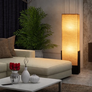 日式 氛围灯民宿新中式 装 饰灯 竹艺纸质落地灯客厅卧室现代简约立式