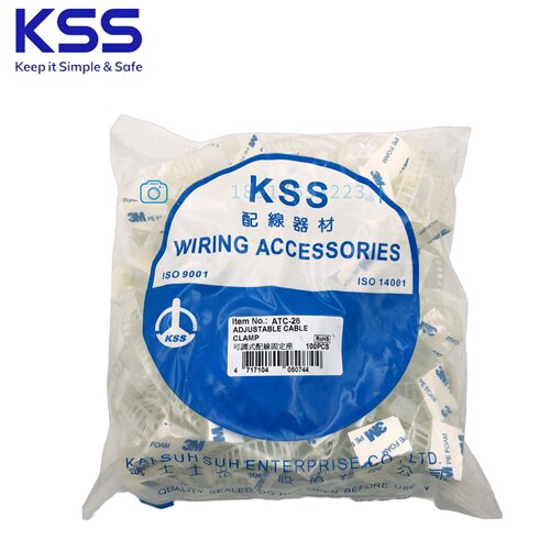 凯士士KSS可调式配线固定座ATC-26背胶线缆固定夹机箱机柜理线座 - 封面