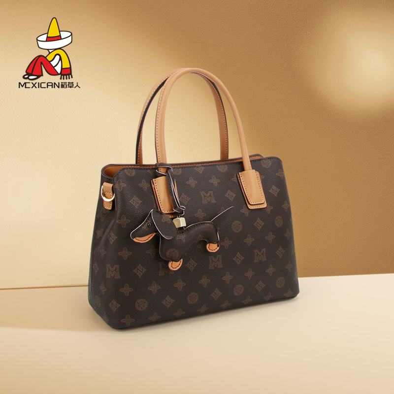 通勤稻草人新款时尚潮流手提包