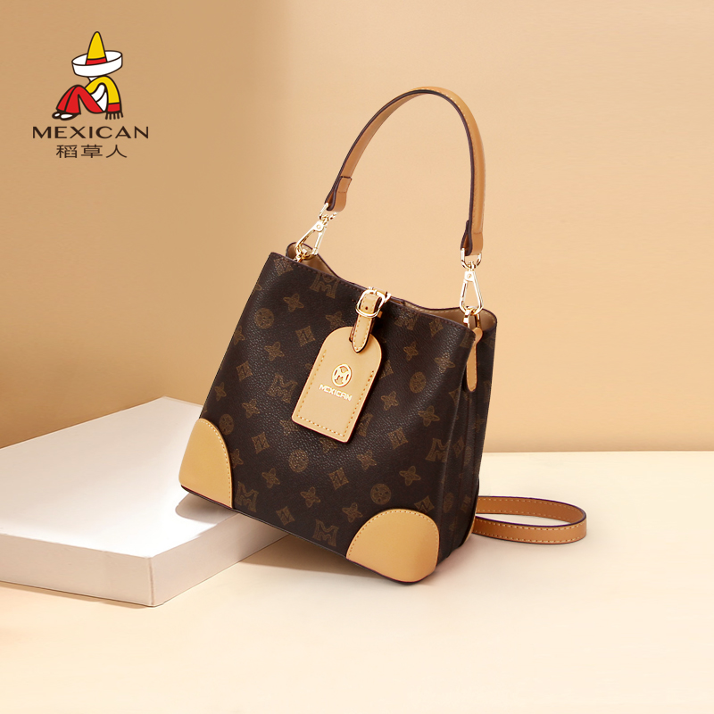 稻草人女包水桶包新款