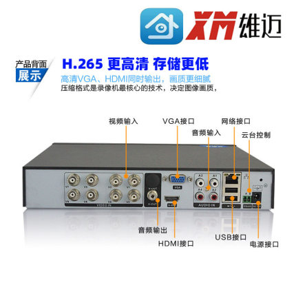 同轴模拟硬盘录像机BNC16路AHD手机远程闭路监控联网老式主机DVR