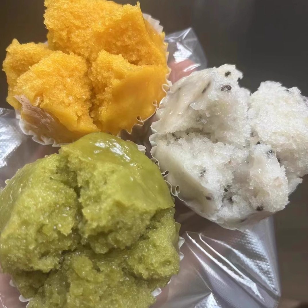 梅州大埔客家特产小吃笑板西河酵粄蔬菜杂粮发钵板传统甜糕点食用