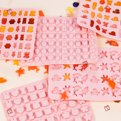 FL卡通qq糖模具食品级软糖巧克力迷你硅胶耐高温家用儿童手工模型