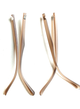 茶色双牙眼镜腿通用配件一对腿长142mm宽5.0mm牙高7.5mm镜腿更换