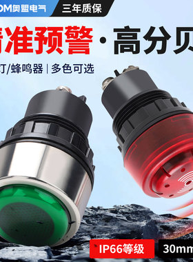 BD8030防爆指示灯220v蜂鸣器配电箱LED防腐电源信号灯24v  30MM