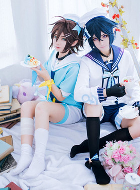 国行动漫 私设梦.星韵 雷狮cos服 安迷修cosplay 水手服
