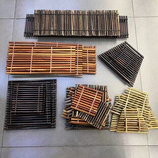 创意刺身摆盘装饰竹排茶垫竹梯日本料理三文鱼摆件刺身道具