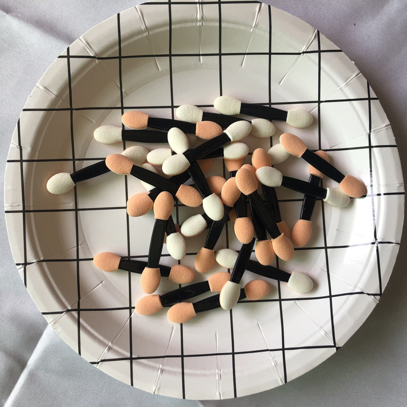 美甲专用海棉棒一次性双头眼影刷眉刷口红遮瑕初学者眼部化妆工具,彩妆/香水/美妆工具,化妆刷,淘宝优惠券,粉丝福利购,淘宝优惠卷