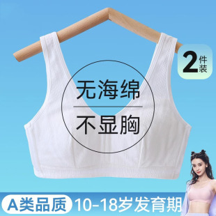 少女文胸高中生发育期无海绵薄款 青春期女孩儿童初中学生背心内衣